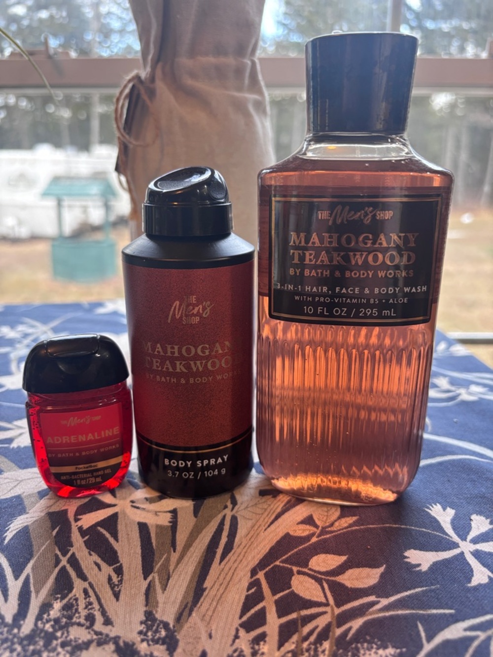 The Men’s Shop
MAHOGANY TEAKWOOD
BATH & BODY WORKS
3-IN-1 HAIR, body spray +